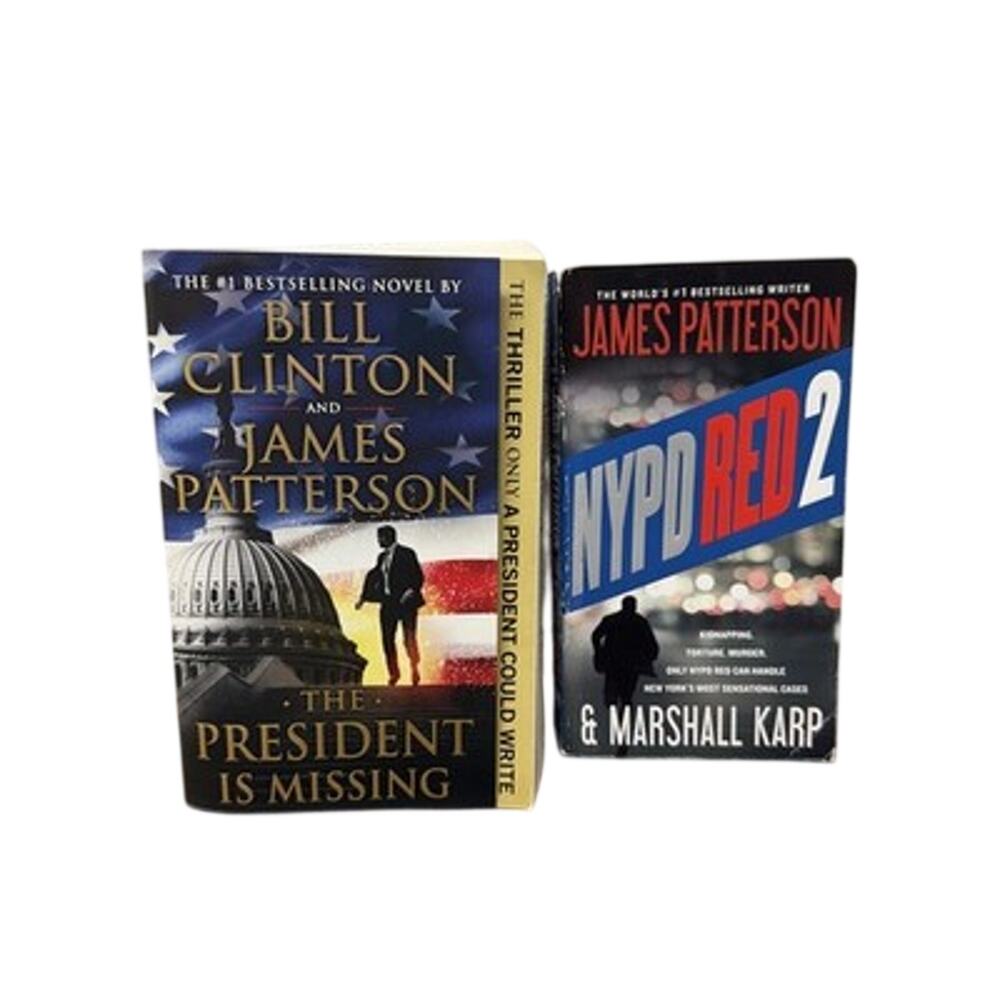 James Patterson book lot of 2 - The President Is Missing by Bill Clinton NYPD